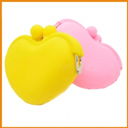 Silicone Coin Purse Heart Shape