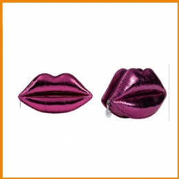 Leather Coin Purse Lip Shape