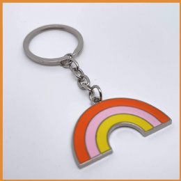 Metal Rainbow Keychain