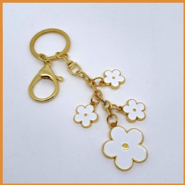 Keychain With Flower Charms