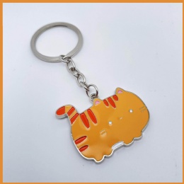 Metal Cat Key Ring