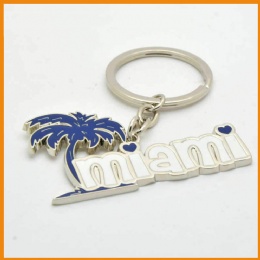 Miami Beach Souvenir Keychain