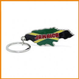 Souvenir Jamaica Map Keyholder